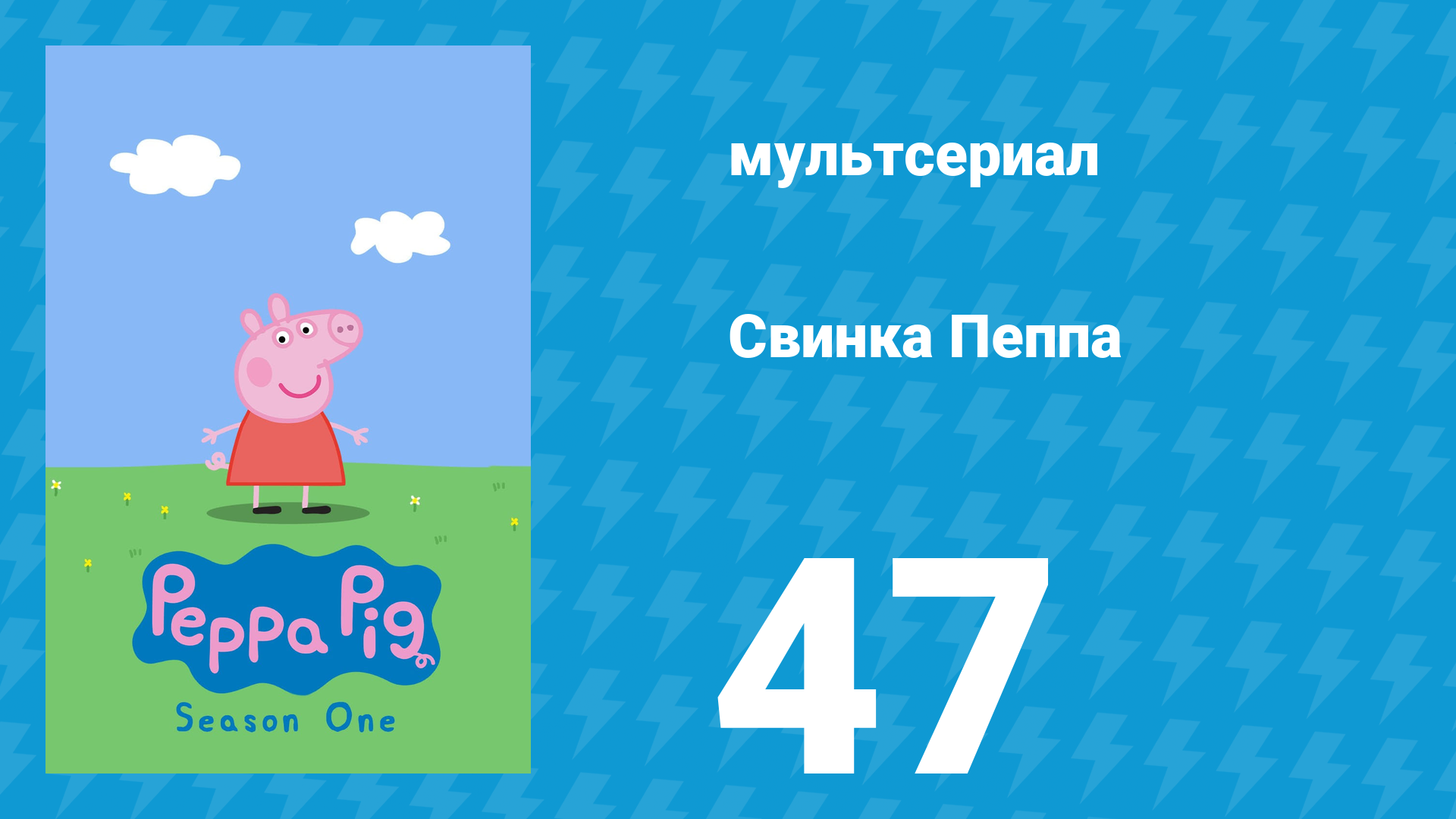 Свинка Пеппа 1 сезон 47 серия (мультсериал, 2004) смотреть онлайн