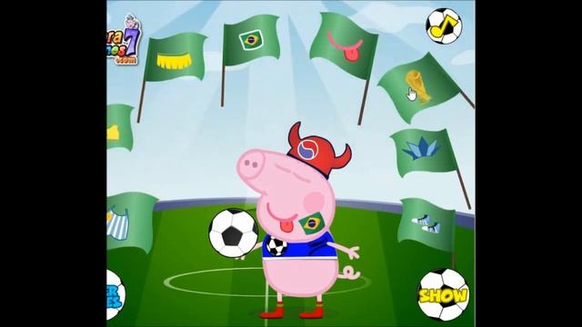 Peppa Pig Свинка Пеппа -наряжаем Пеппу, ее одежки PlayTheGame смотреть онлайн