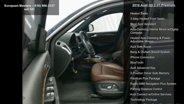 2016 Audi Q5 2.0T Premium смотреть онлайн