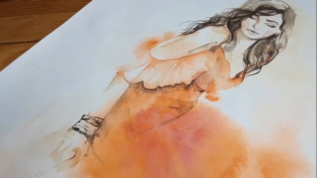 Акварельная девушка смотреть онлайн