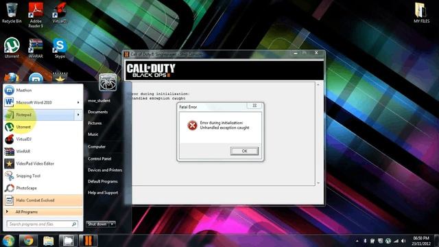 BLACK OPS 2 UNHANDLED EXCEPTION CAUGHT смотреть онлайн