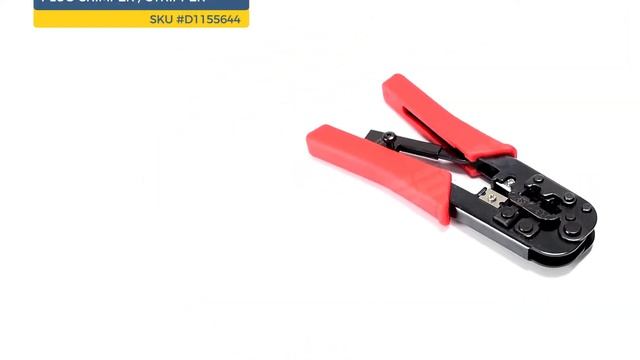 Network Tool – Modular Plug Crimper/Stripper – RJ10, RJ 11/12 And RJ 45