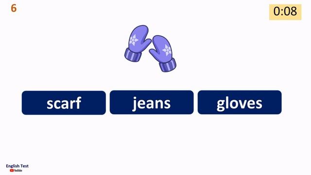 Clothes Vocabulary Quiz For Kids