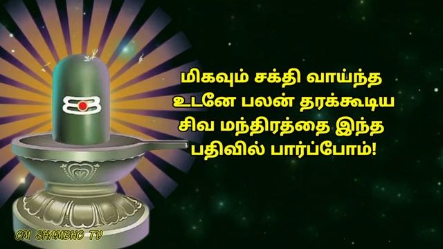 உடனே பலன் தரும் சிவ மந்திரம் @omshambhotv смотреть онлайн