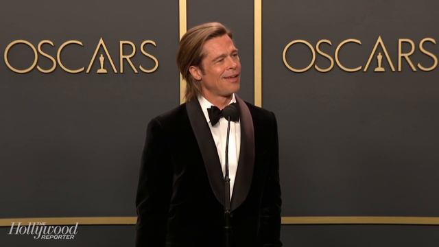 Oscar Winner Brad Pitt Full Press Room Speech | THR смотреть онлайн