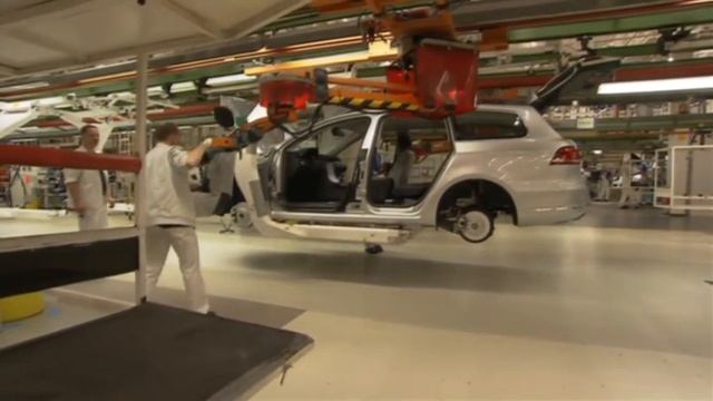 VW Passat Factory of Emden Germany Press shop paint shop pre assembly, final check up смотреть онлайн