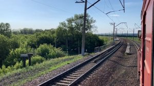 Покатушки на "кругляках". Тепловоз. Зеленый ВЛ10. Грузовые поезда.