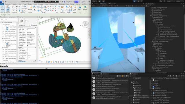 Revit to Unity VR plugin experiment - bi-directional selection and UI mockup implemented смотреть онлайн