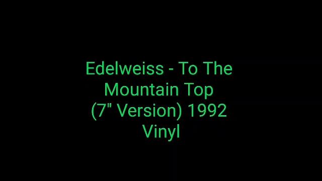 Edelweiss - To The Mountain Top (7'' Version) 1992 Vinyl_euro House Dance