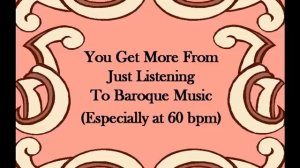 Super Learning Music - Baroque Tune at 60 bpm - Improves Study, Creativity and Chill