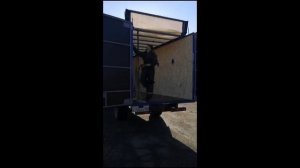 Сдвижные крыши, антилëд на фургон тентованный для ГАЗели. Работа механизма