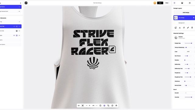 Tank Top 3D Mockup | Make a Sport Brand Presentation Online in Provisual.app смотреть онлайн