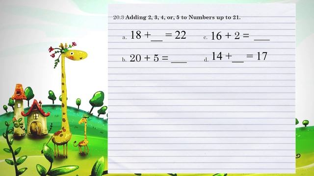 Level 2, Unit-20: Adding up to 5 Sum up to 30 смотреть онлайн