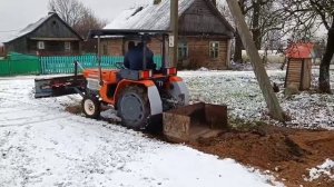 ковш на заднюю навеску минитрактора Kubota B1600