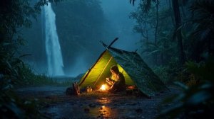 🌧️Звуки дождя для сна в палатке - 99% людей засыпают за 5 минут