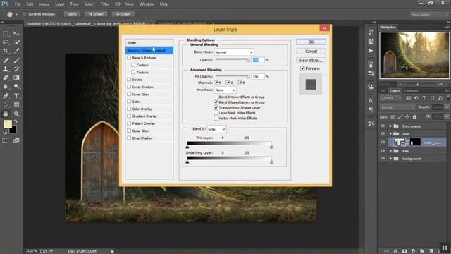 Fantasy Photo Manipulation With A Tiny Girl And Her  Little Tree House | Photoshop Tutorial
