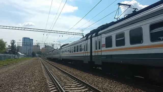 ЭД4М-0468 ЦППК Перекраска Наше Подмосковье На перегоне Очаково-Матвеевское смотреть онлайн