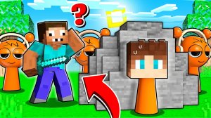 СПРАНКИ НО ПРЯТКИ КЛОНАМИ НУБ VS ПРО В МАЙНКРАФТ МОД SPURNKI