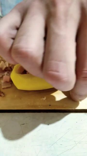 НАЧИНИЛ КАРТОШКУ) Картошка с начинкой из сосисок и бекона #shorts #рецепты #твердыйбисквит