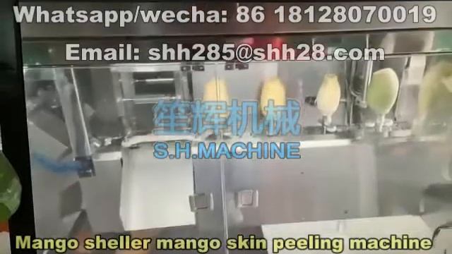 Mango sheller mango skin peeling machine fruit peeler смотреть онлайн