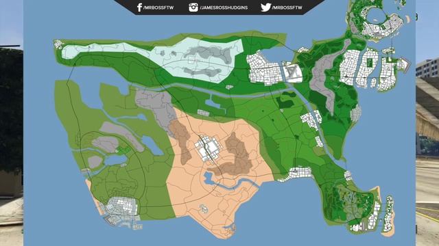 Amazing USA Grand Theft Auto Concept Map Featuring Liberty City, Vice City & MORE! смотреть онлайн
