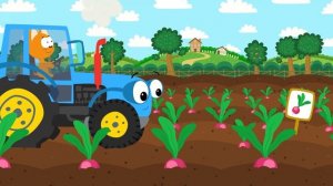 Урожай - Котенок Котэ и Тыр Тыр Трактор - Учим овощи Песенки для самых маленьких