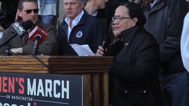 CT State Rep. Hilda Santiago speech, Women's March on CT смотреть онлайн