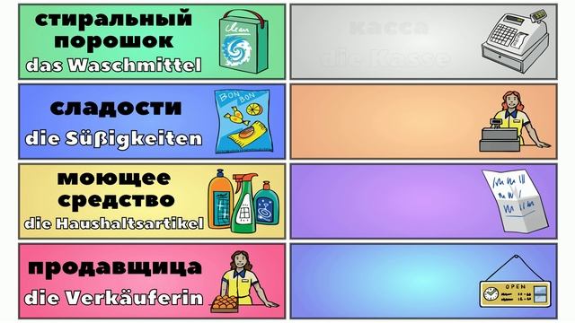 Урок 118. Супермаркет | Немецкий язык с нуля. смотреть онлайн