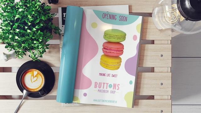 Buttons Macarons Brand Launch Video By The Digi Dame Graphic Designer
