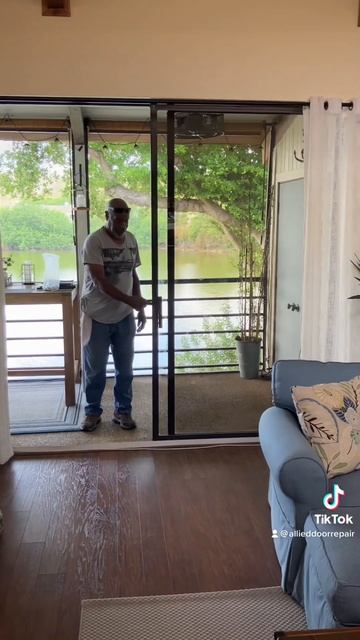 Sliding glass door repair; roller replacement and track refurbishing in Pompano Beach Florida. смотреть онлайн