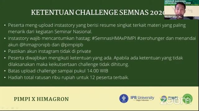 Seminar Nasional Himagron X PIMPI "How to Synergize Indonesia's Potential for Zero Hunger" смотреть онлайн