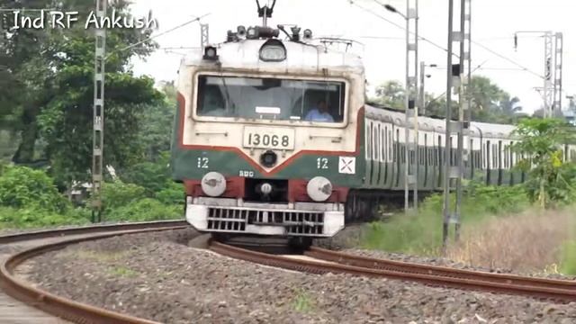 A Railway Staff Special EMU Going Through Sharp Curved Lines//ER//Indian Railway. смотреть онлайн