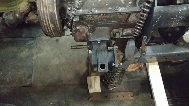 Саморобний трактор. Компонування двигуна, кпп, моста до рами смотреть онлайн