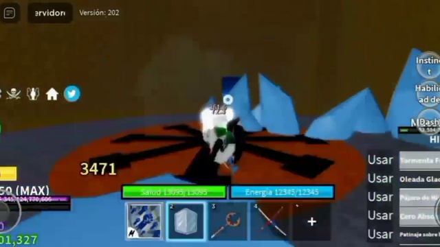 Блокс фрукт комбо лед