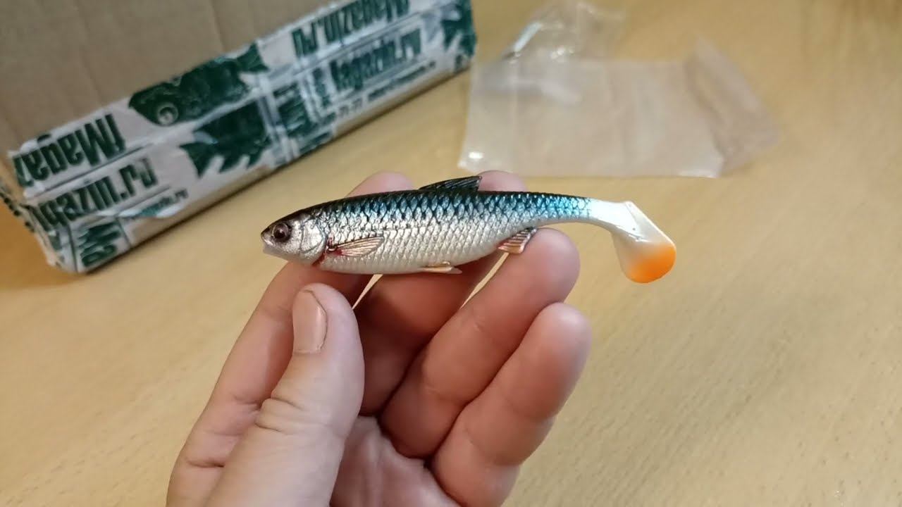 Распаковка посылки с силиконовой приманкой Savage Gear 3D River Roach