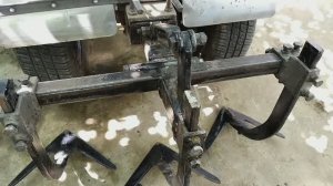 Испытание навесного культиватора для мотоблока.