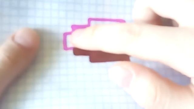 Пончик по клеточкам. Как нарисовать.