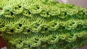 Такой узор держит форму носочка, не растягивается / Узоры спицами по кругу.