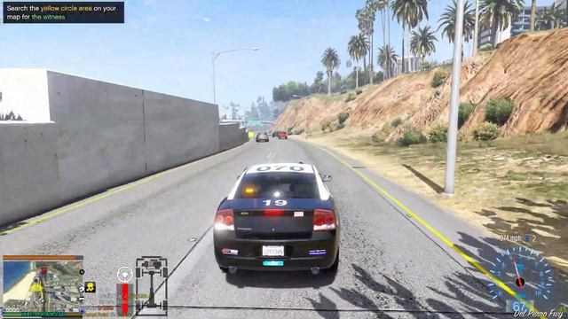 GTA V - LSPDFR 0.4.9🚔 - LSPD/LAPD - Slick-top Charger Patrol - Person With A Bomb - 4K