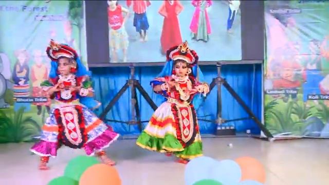Varaha roopam dance by Podar Jumbo Kids - Holenarsipur Kids смотреть онлайн