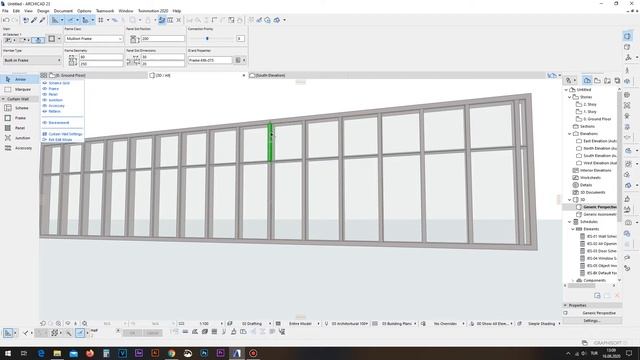 Archicad Basic Tutorial 19 - How to make a door on a Curtain Wall смотреть онлайн