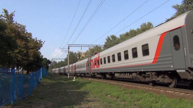 Электровоз ЭП1М-638 с поездом №486 Санкт-Петербург — Кисловодск смотреть онлайн