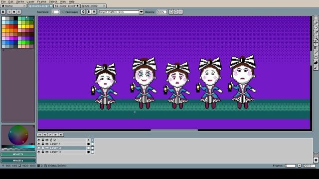 Spokanki в Aseprite ... мне двойную порцию Spokanki в Aseprite и без Blenderа