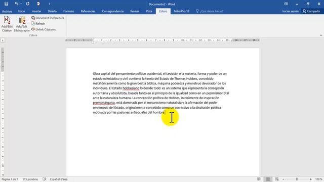 Zotero Como Citar Y Referencias Bibliográficas En Word 2019