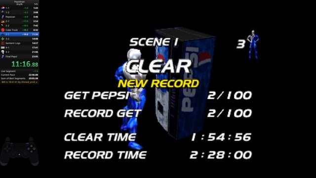 [OLD] Pepsiman Any% [PS Emu] Speedrun 20:58.41