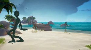 aliens dancing on the beach