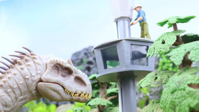 Rexy battles against the Velociraptor squad | The uneven battle of the two dinosaur species смотреть онлайн