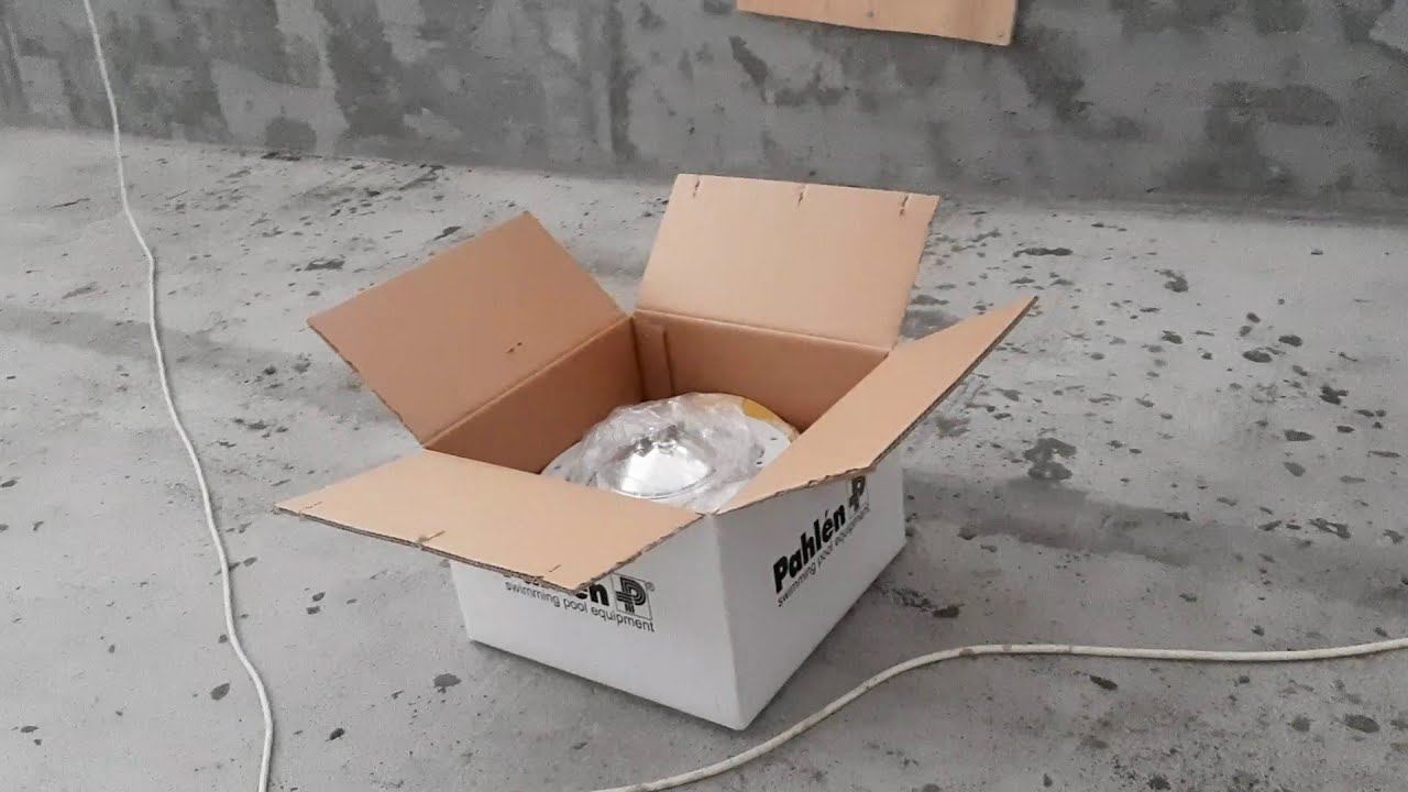 Светильник Бассейна - Монтаж освещения, Установка подсветки в бетонную чашу своими руками смотреть онлайн