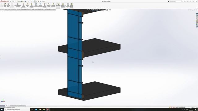 Facade system module in Solidworks смотреть онлайн