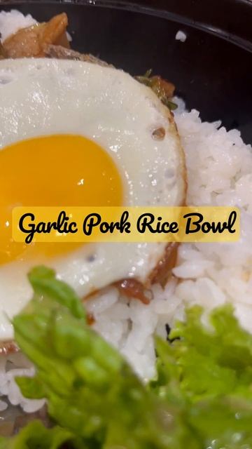 Garlic Pork Rice Bowl with Egg II Botejyu II Ginger Duke II # #food #satisfying #shorts смотреть онлайн